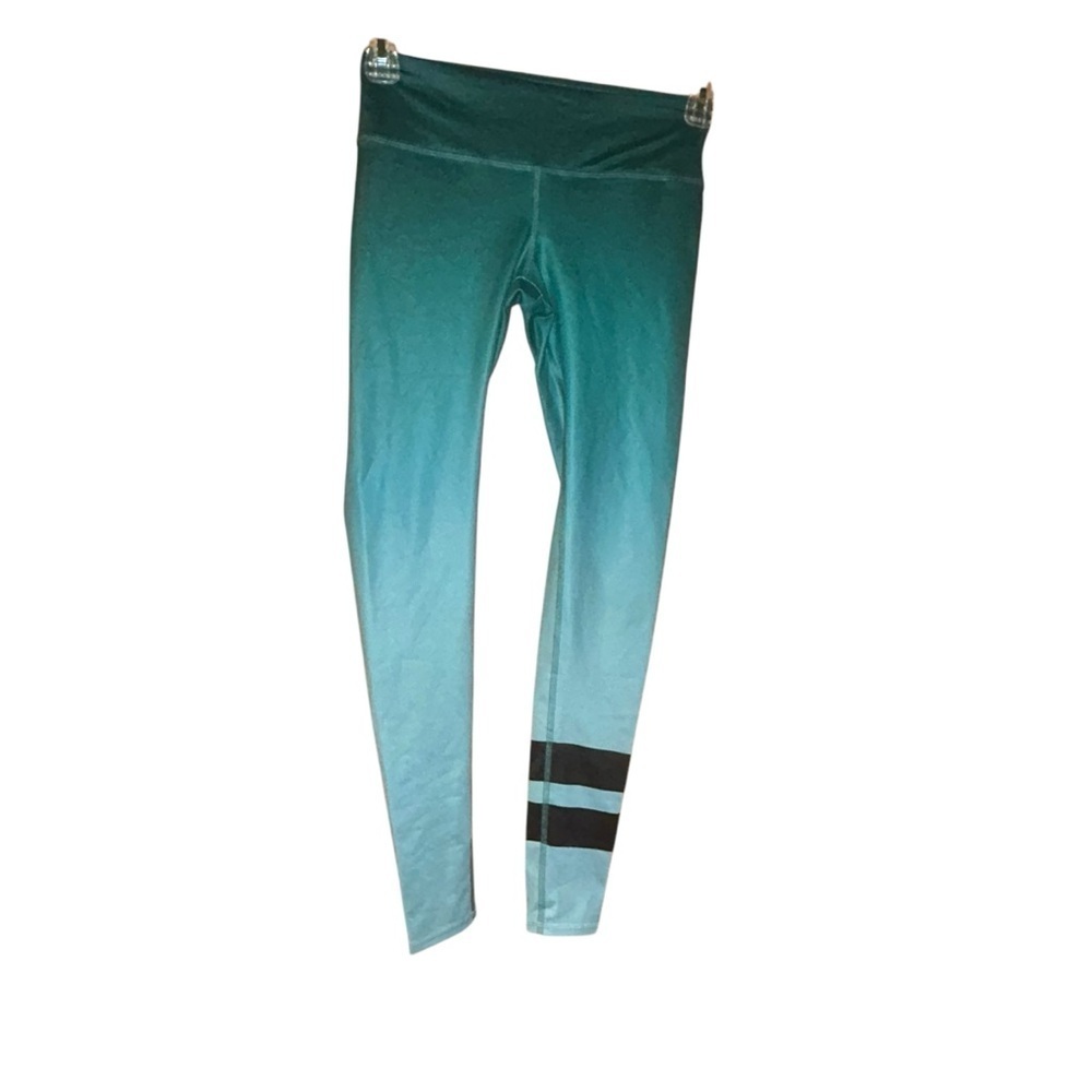 Alo yoga green ombre Leggings coral extra small xs